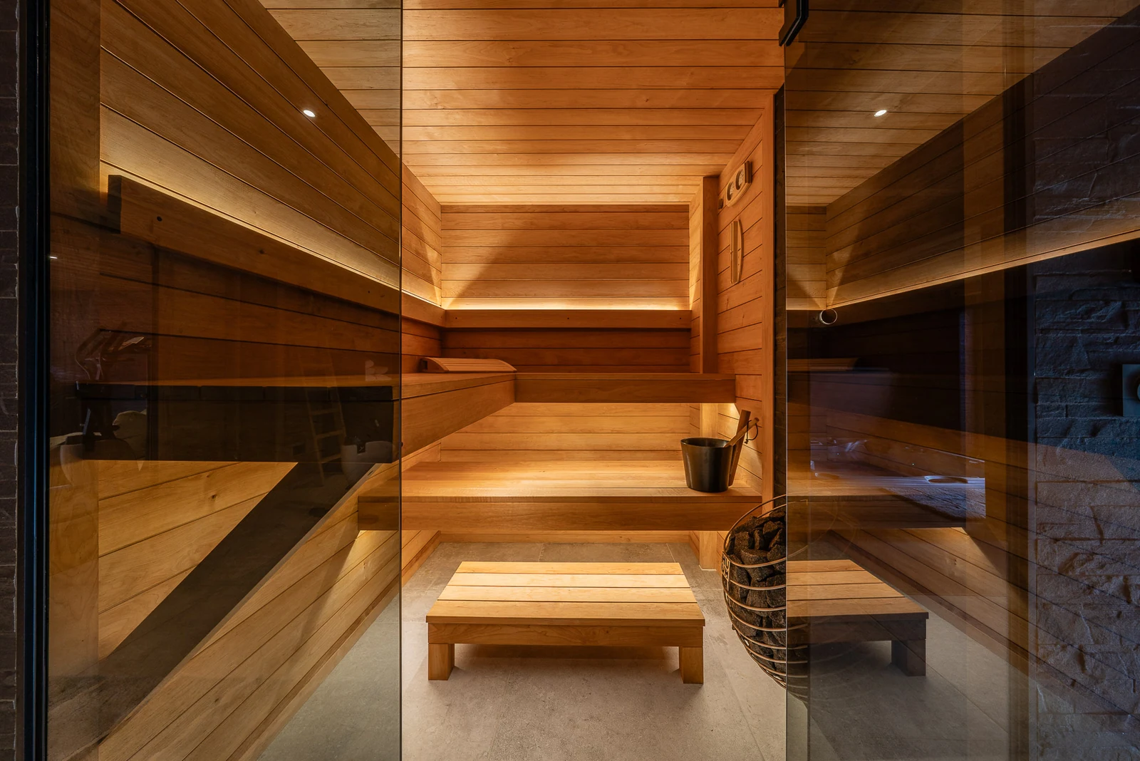 Chalet L'Étoile — sauna en bois